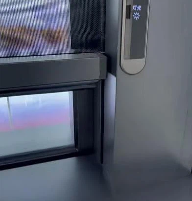 Chrome Sash Lifting Window
